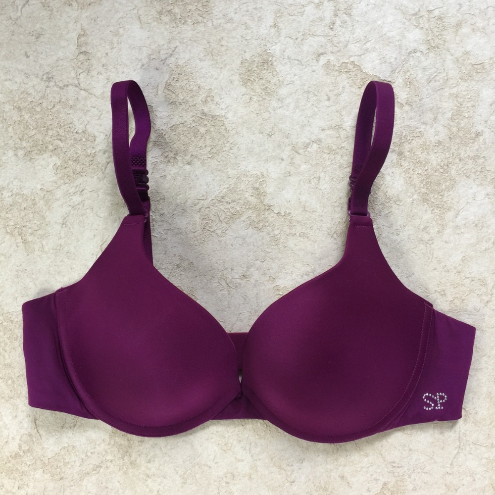 Simone Pérèle Purple Plunge Bra Size 34 B